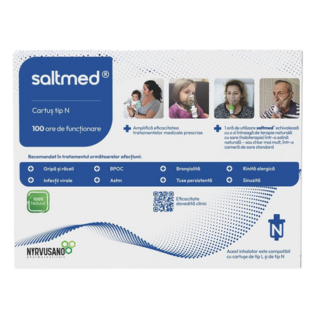 Inhalator salin uscat Dry Salt Inhaler N, 1 bucata, Saltmed 731474