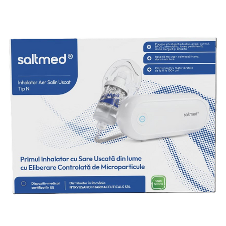 Inhalator salin uscat Dry Salt Inhaler N, 1 bucata, Saltmed 731476