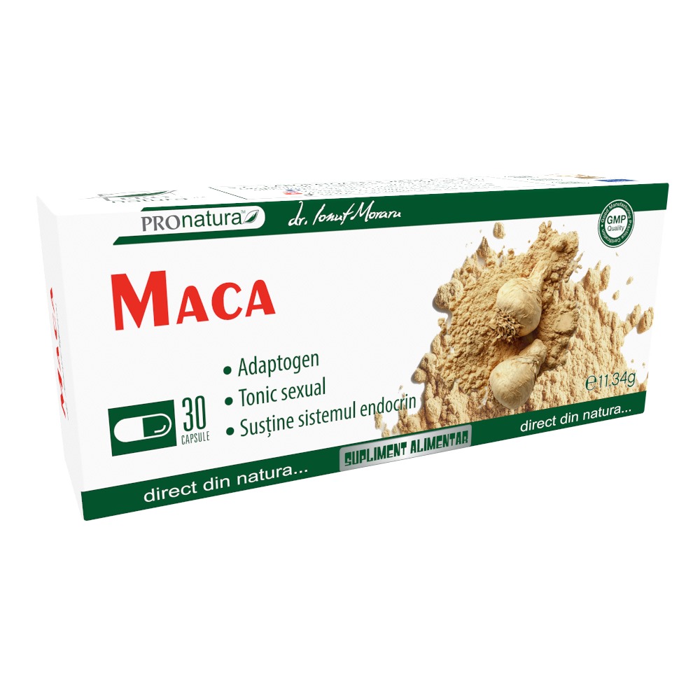 Maca, 30 capsule, Pro Natura 