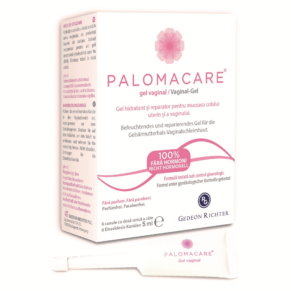 Gel vaginal Palomacare, 6 canule x 5 ml, Gedeon Richter
