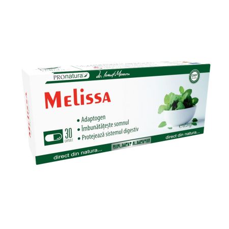 Melissa, 30 capsule, Pro Natura