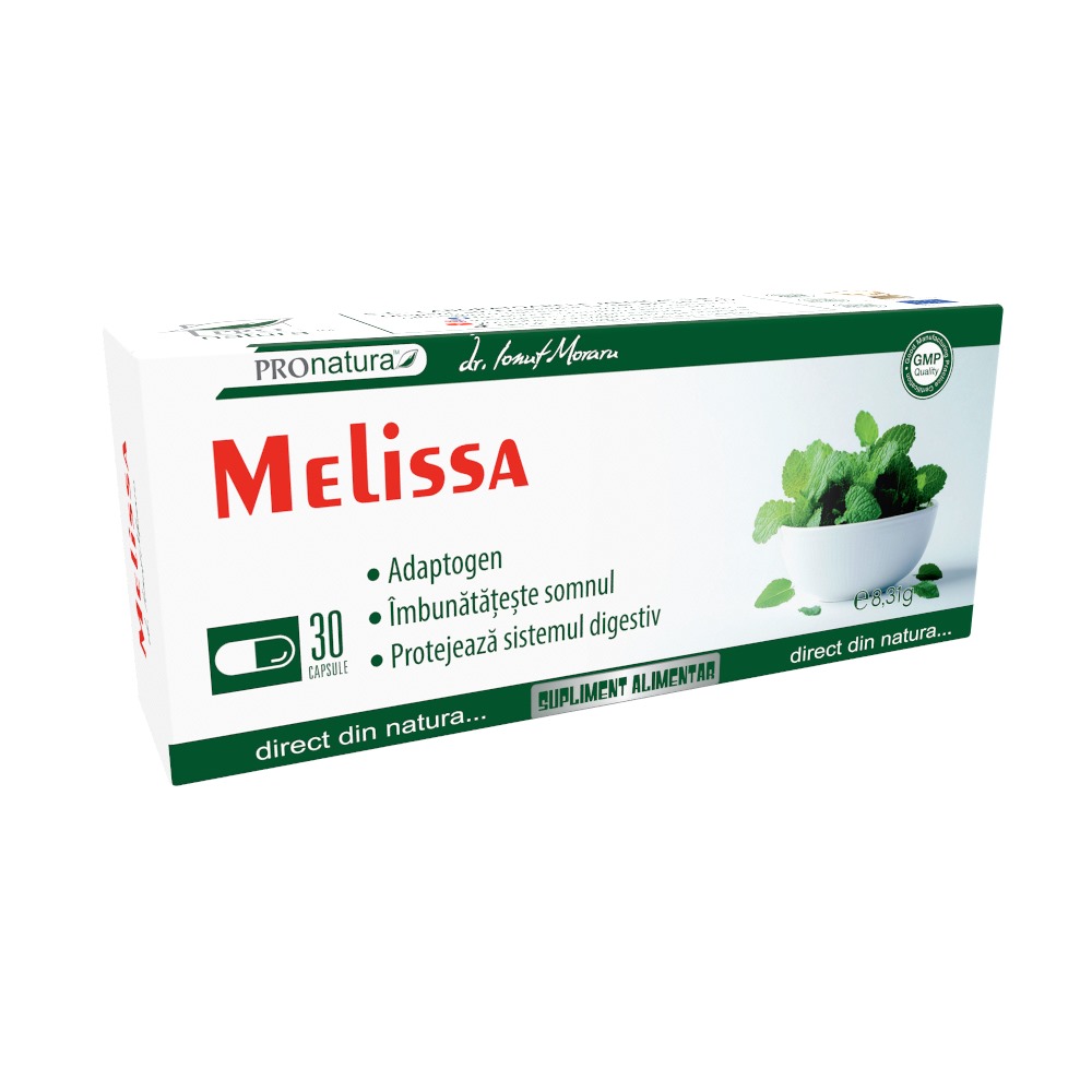 Melissa, 30 capsule, Pro Natura