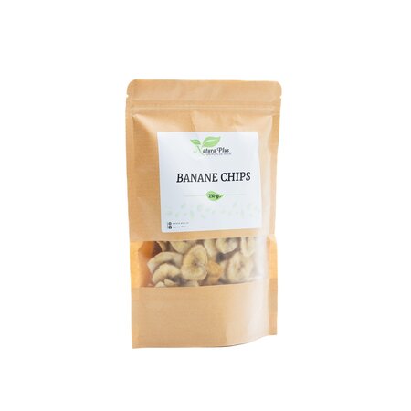 Cipsuri de banane, 250 g, Natura Plus 678650