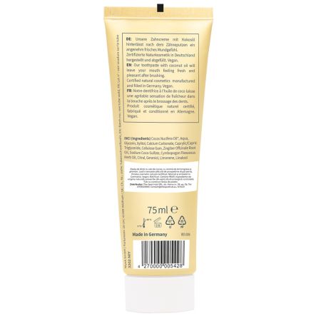 Pasta de dinti cu ulei de cocos, lemongrass si ghimbir, 75 ml, Niyok 711849