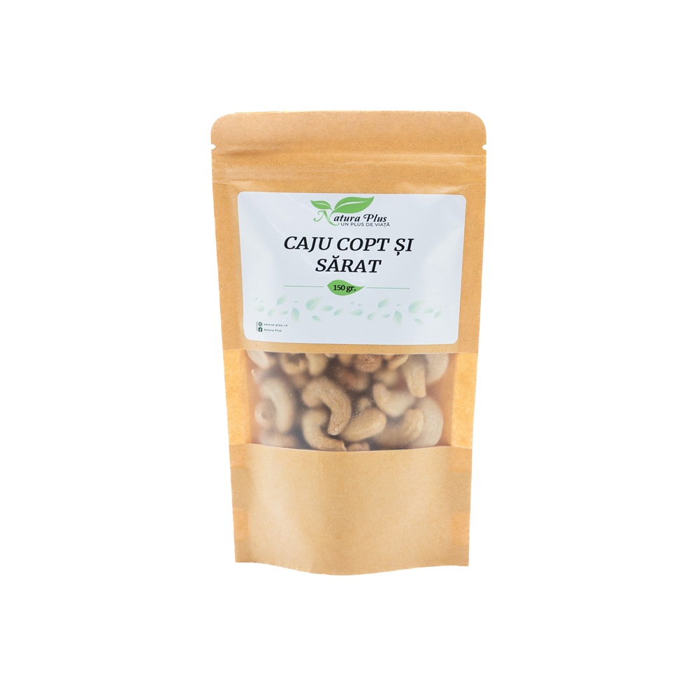 Caju copt si sarat, 150 g, Natura Plus