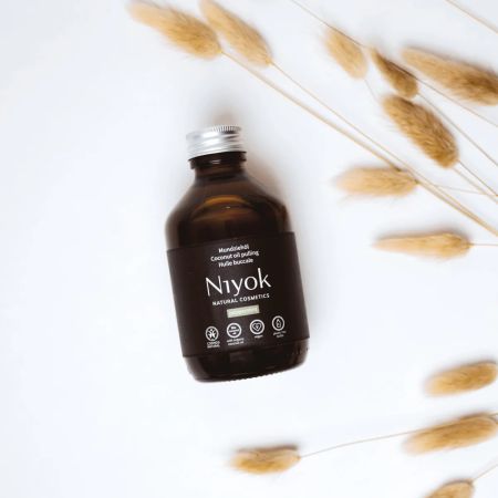Ulei pentru igiena orala cu ulei de cocos si menta Coconut Oil Pulling, 200 ml, Niyok 678743