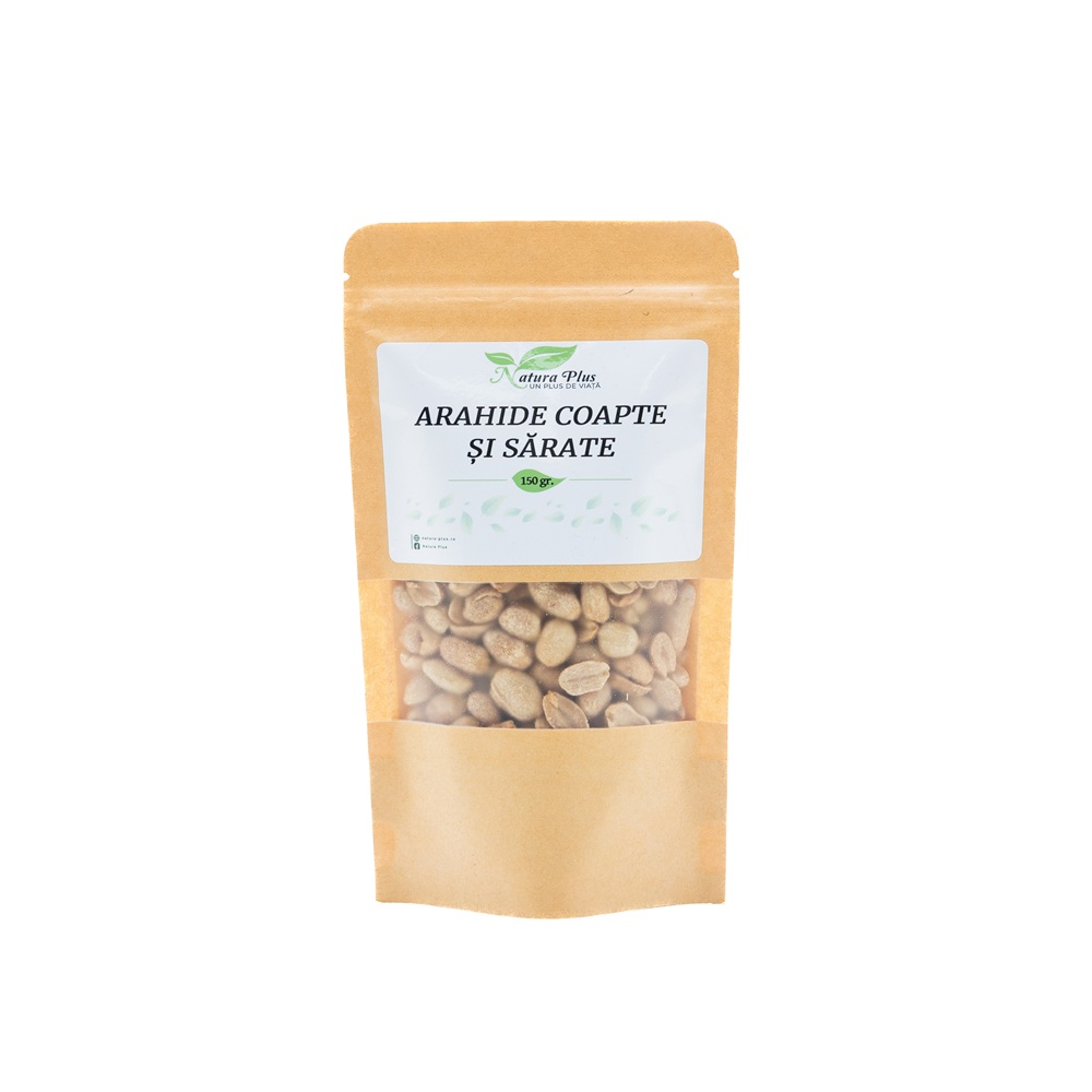 Arahide coapte si sarate, 150 g, Natura Plus