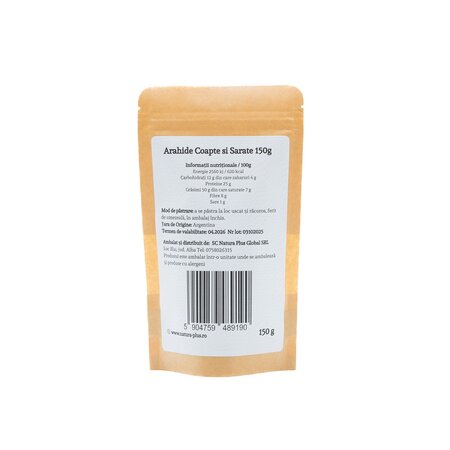 Arahide coapte si sarate, 150 g, Natura Plus 678752