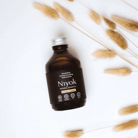Ulei pentru igiena orala cu ulei de cocos, lemongrass si ghimbir Coconut Oil Pulling, 200 ml, Niyok 678754