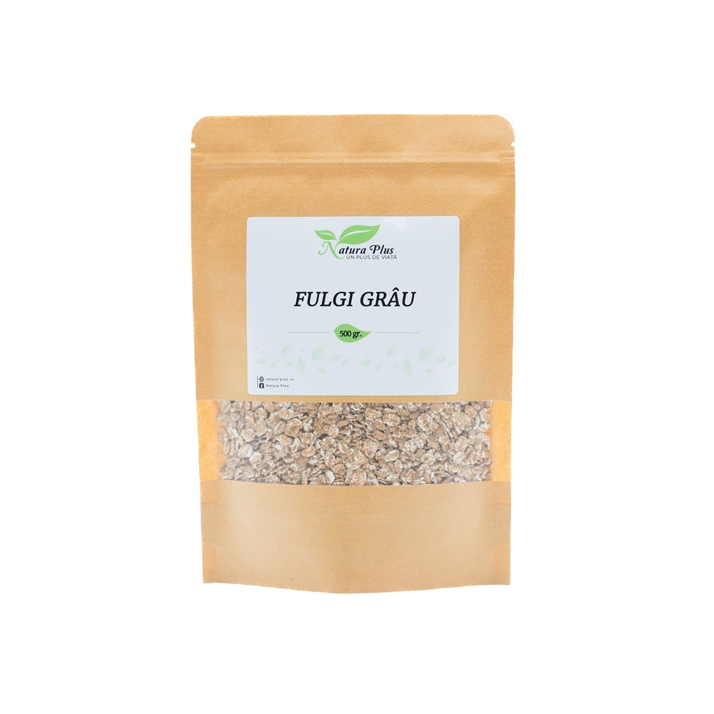 Fulgi de grau, 500 g, Natura Plus