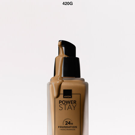 Fond de ten Caramel 420G Power Stay 24h, 30 ml, Avon 678905