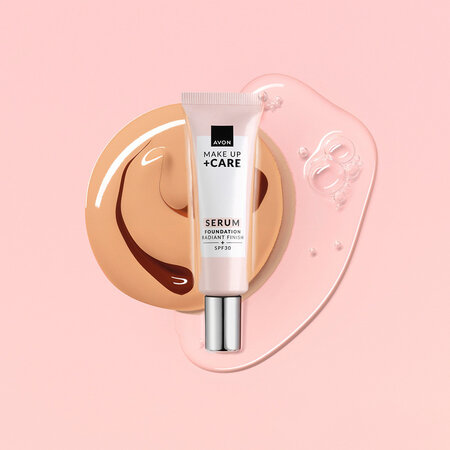 Fond de ten tip ser mat cu SPF30 Warm Ivory 125G Make-up + Care, 30 ml, Avon 679090