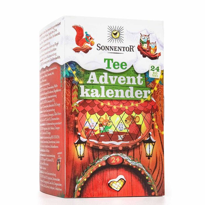 Mix de ceaiuri bio Advent Calendar de Craciun, 24 plicuri, Sonnentor