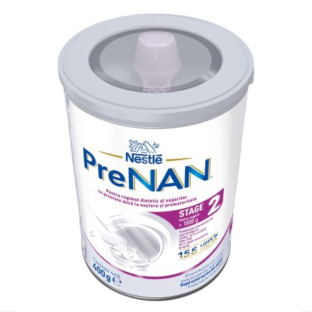 Lapte praf de la nastere PreNAN Stage 2, 400 g, Nestle 679451