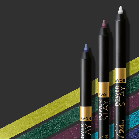 Contur pentru ochi gel Cobalt Power Stay 24h, 1.2  gr, Avon 684311