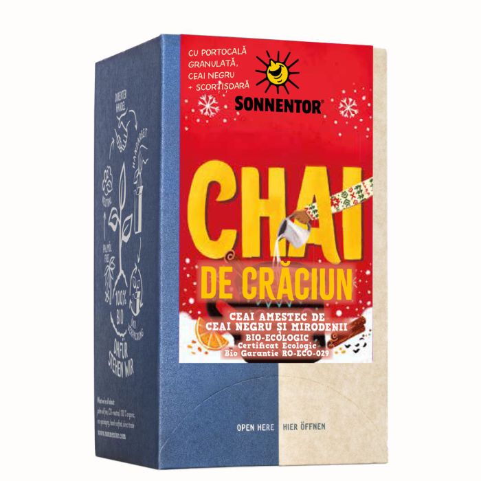 Ceai bio Chai de Craciun, 18 plicuri, Sonnentor