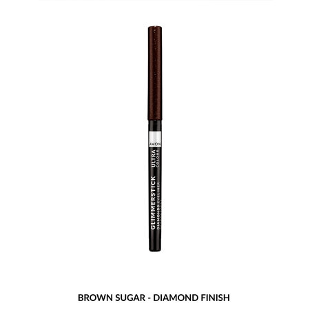 Contur retractabil pentru ochi Brown Sugar Ultra Color Glimmerstick Diamonds, 0.35 gr, Avon 679497
