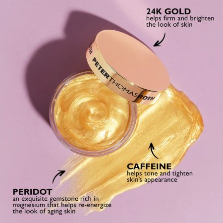 Set Masca de fata 24K Gold 50 ml + Plasturi cu gel pentru ochi 24K Gold 30 plasturi, Peter Thomas Roth 680199