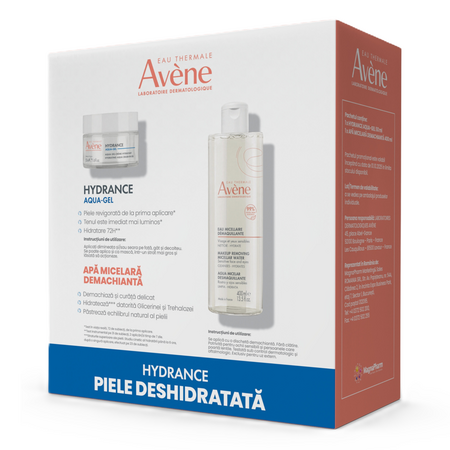 Pachet Apa micelara demachainta, 400 ml + Crema hidratanta de fata Aqua Gel Hydrance, 50 ml, Avene 679615