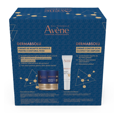 Pachet Crema de noapte intensiva DermAbsolu, 40 ml + Crema contur ochi DermAbsolu, 15 ml, Avene 679628