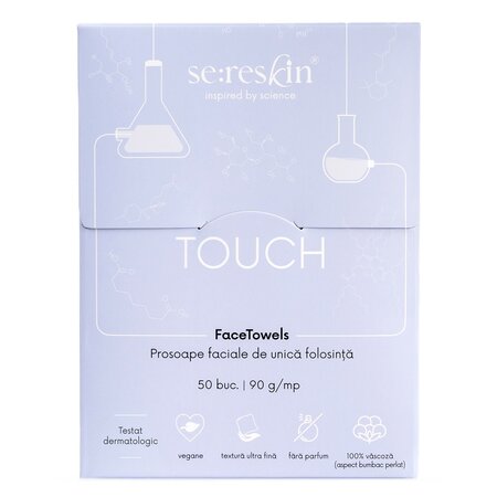 Prosoape faciale de unica folosinta Touch Face Towels, 50 bucati, Se:Reskin