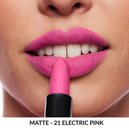 Ruj ultra mat 21 Electric Pink, Ultra Color Matte, 3.6 gr, Avon 680028