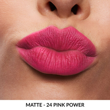 Ruj ultra mat 24 Power Pink, Ultra Color Matte, 3.6 gr, Avon 680034