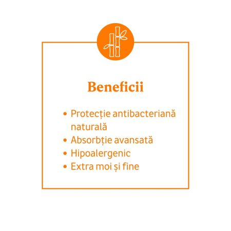 Absorbante din fibra de bambus, 10 bucati, Awena 680064