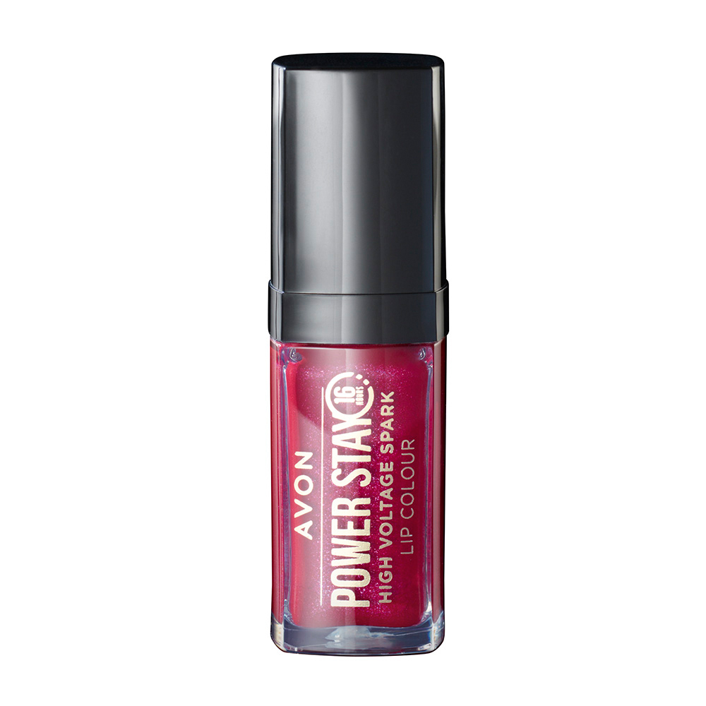 Ruj lichid Cherry Charge, Powerstay High Voltage Spark, 7 ml, Avon