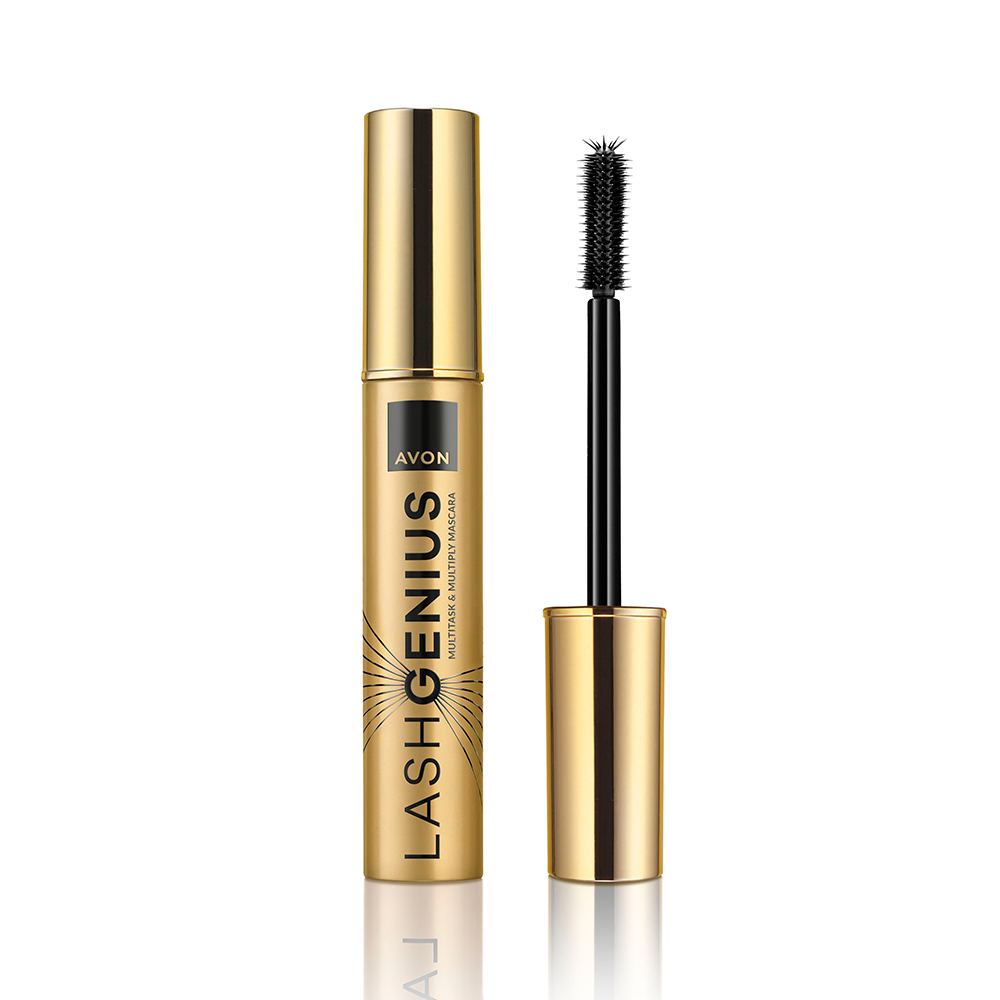 Mascara pentru volum si alungire Brown Black, Lash Genius Multitask & Multiply, 10 ml, Avon