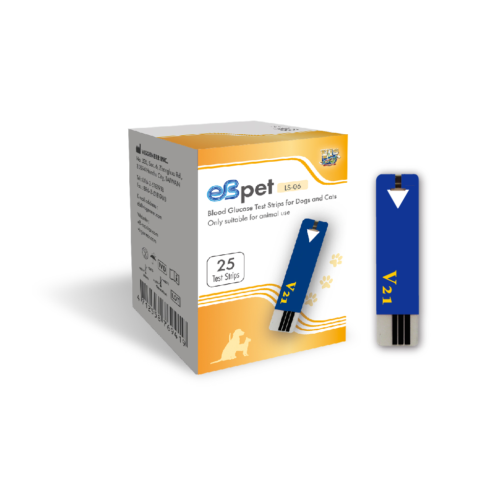 Teste glicemie uz veterinar (caini si pisici), 25 bucati, eB-Pet