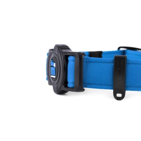 Zgarda albastra pentru caini, Marimea S, 26 - 37 cm, 1 bucata, My Family Memopet 680222