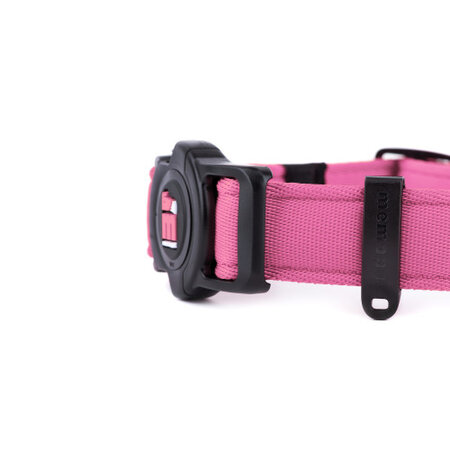 Zgarda roz pentru caini, Marimea M, 35 - 53 cm, 1 bucata, My Family Memopet 680254