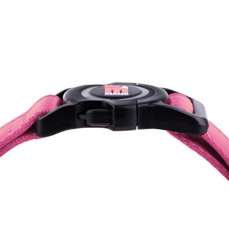Zgarda roz pentru caini, Marimea M, 35 - 53 cm, 1 bucata, My Family Memopet 680253