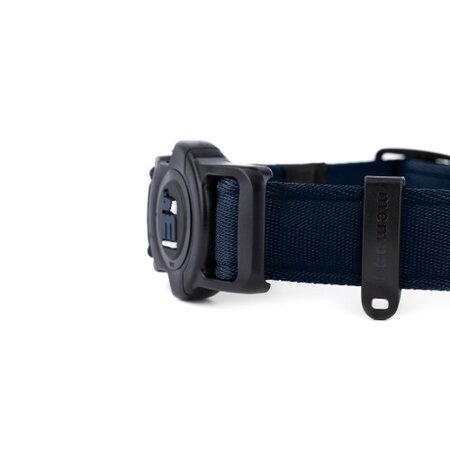 Zgarda albastru inchis pentru caini, Marimea M, 35 - 53 cm, 1 bucata, My Family Memopet 680273