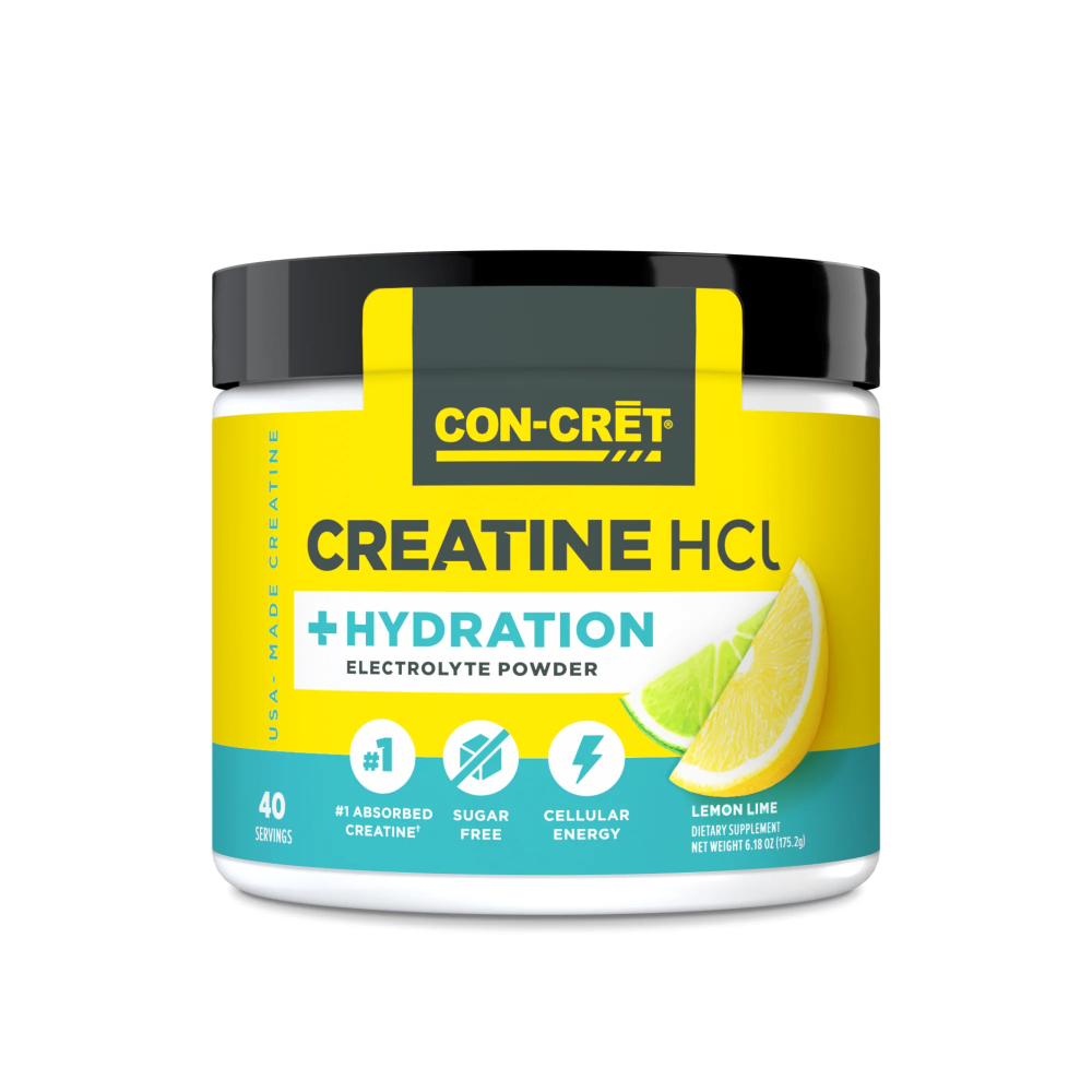 Creatina HCL si electroliti cu aroma de citrice, 175.2 g, Con-Cret
