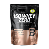 Pudra proteica cu aroma de caffe latte Iso Whey Zero, 454 g, BioTechUSA