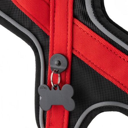Ham rosu pentru caini, Marimea XS, 30 - 35 cm, 1 bucata, My Family Memopet 680548