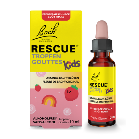 Picaturi antistres Rescue Kids Strawberry, 10 ml, Rescue Remedy