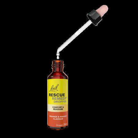 Picaturi Rescue portocale si mango, 20 ml, Rescue Remedy 680841