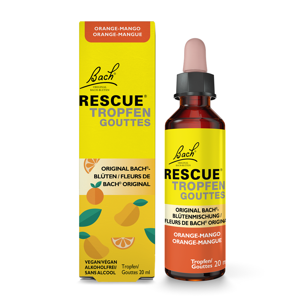 Picaturi Rescue portocale si mango, 20 ml, Rescue Remedy