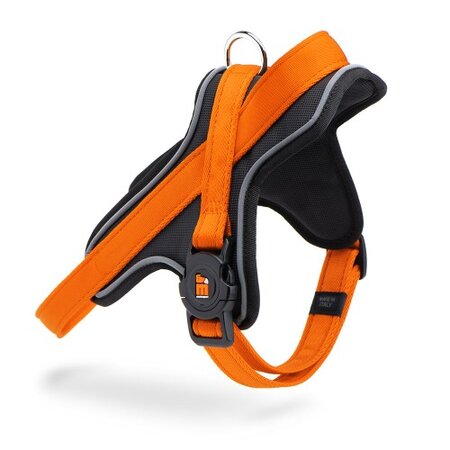 Ham portocaliu pentru caini, Marimea ML, 55 - 70 cm, 1 bucata, My Family Memopet 680900