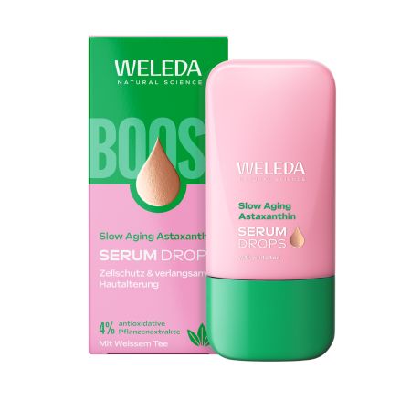 Ser de fata anti-age Slow Ageing Astaxanthin Serum Booster, 30 ml, Weleda