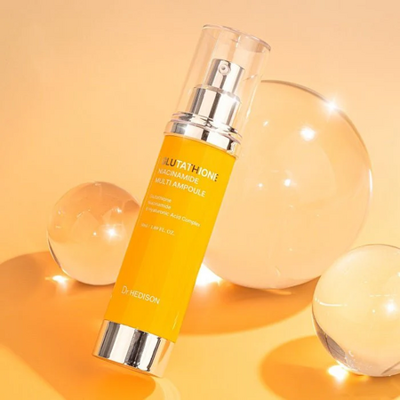 Ser multifunctional anti-aging si iluminator cu Glutathione si Niacinamide, 50 ml, Dr Hedison 681159