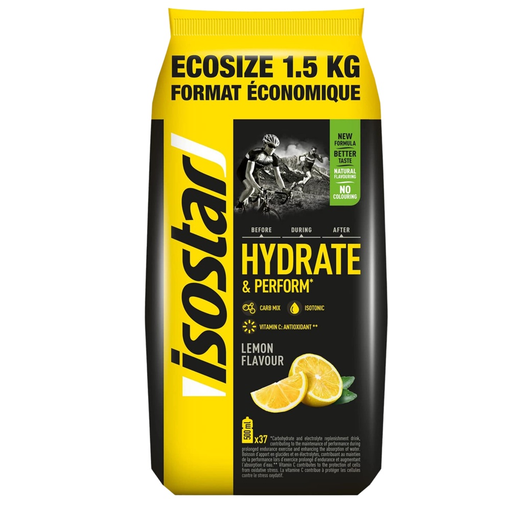 Pudra izotonica cu aroma de lamaie H&P Ecosize, 1500 g, Isostar