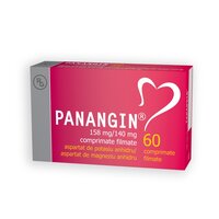 Panangin, 158 mg/140 mg, 60 comprimate filmate, Gedeon Richter