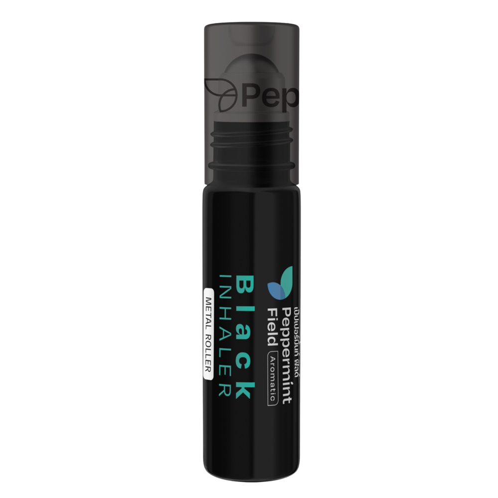 Ulei balsamic roll on Peppermint Field Black Inhaler Siang Pure, 5 ml, Bertram
