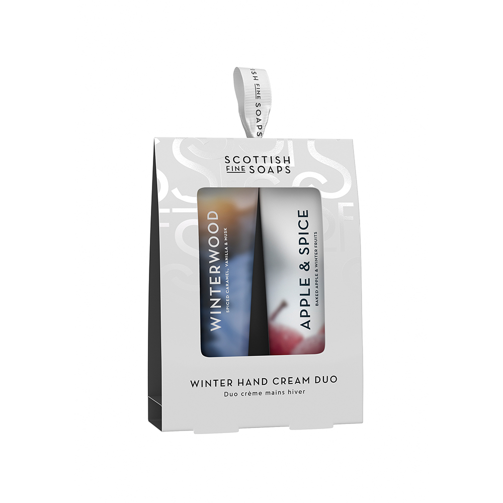 Set Crema de maini Winterwood 30 ml + Crema de maini Apple&Spice 30 ml, Scottish Fine Soaps