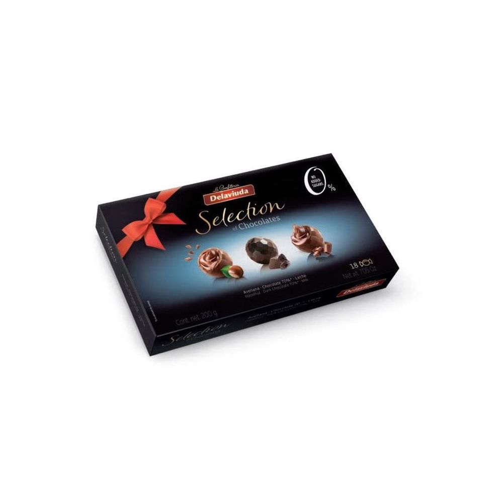 Praline asortate fara zahar, 200 g, Delaviuda