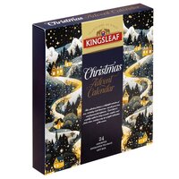 Ceai asortat Calendar Advent Christmas Kingsleaf, 24 plicuri, Basilur